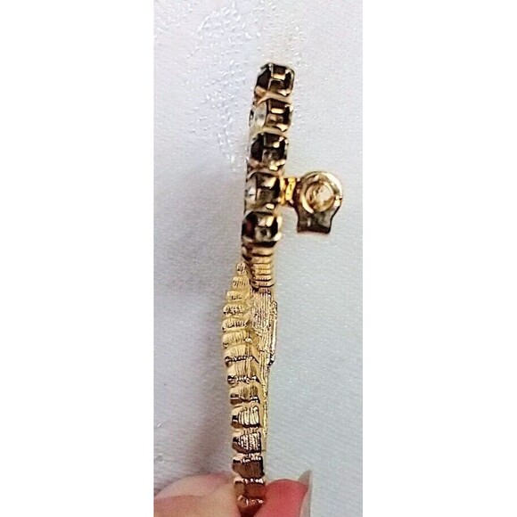 Rafaelian Signed AMERICAN FLAG Brooch Pin Gold Tone 1.75" x 1.25 inch Vintage - Picture 8 of 9